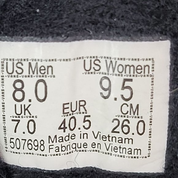 Vans Old Skool Low-Top Skateboard Shoes Black US Men's Size 8 Women's Size 9.5 - Picture 8 of 8